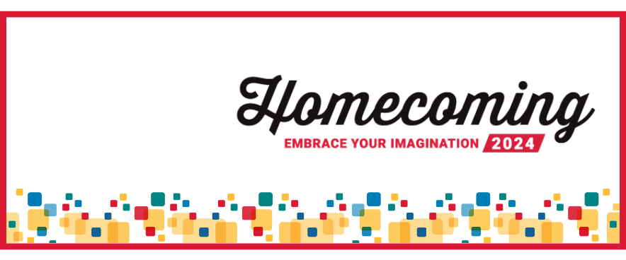 Homecoming 2024 Banner - Embrace your Imagination