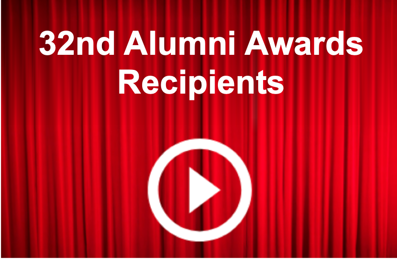 32nd Alumni Awards recipients title card