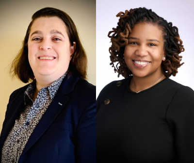 Photo of UMGC alumnae Robin Burns and Antionette Morton