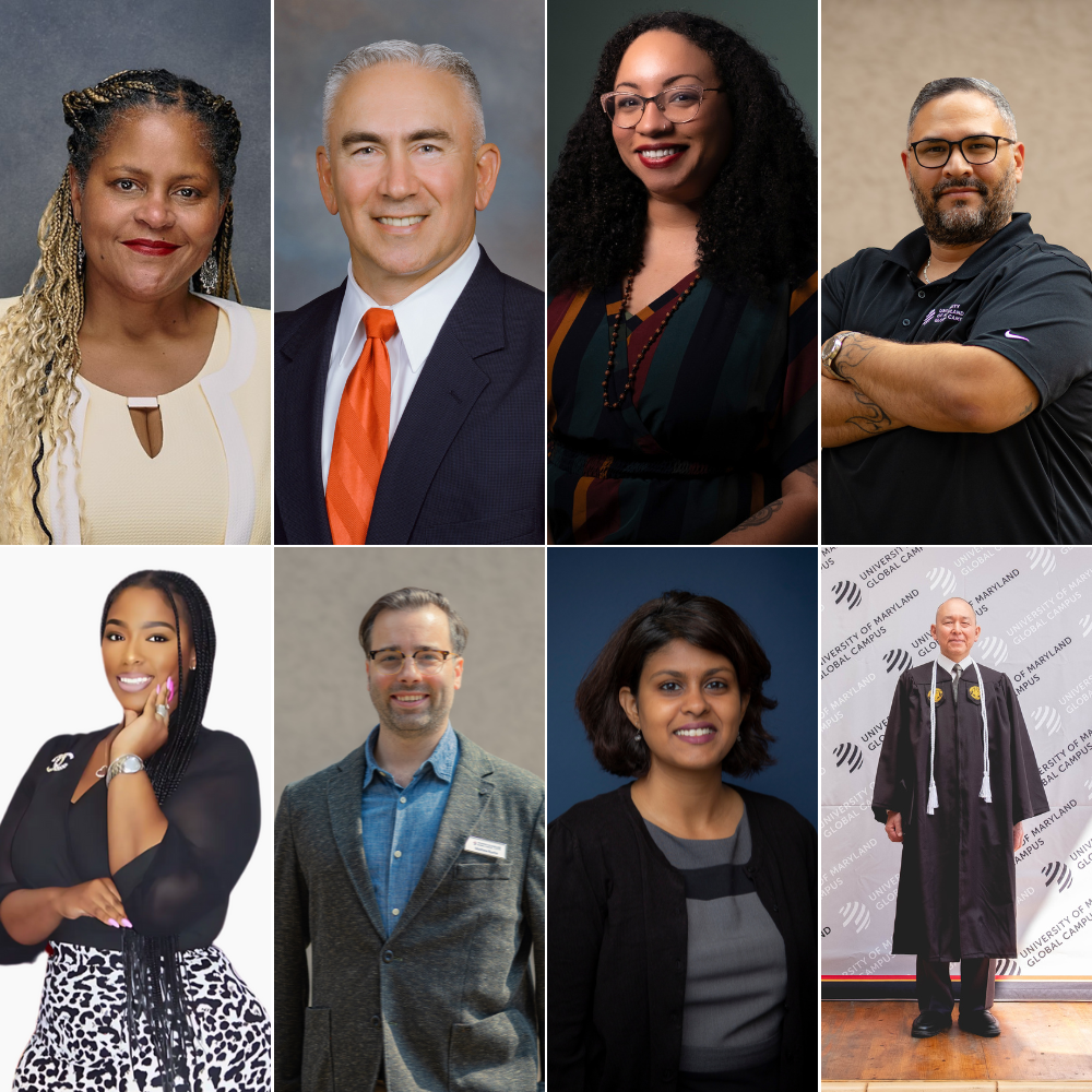 A collection of photos of UMGC alumni awardees