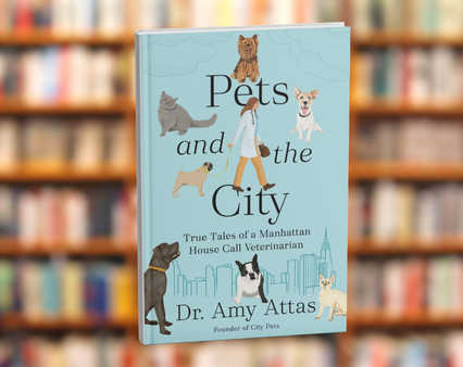 The cover of Pets and the City by author Amy Attas